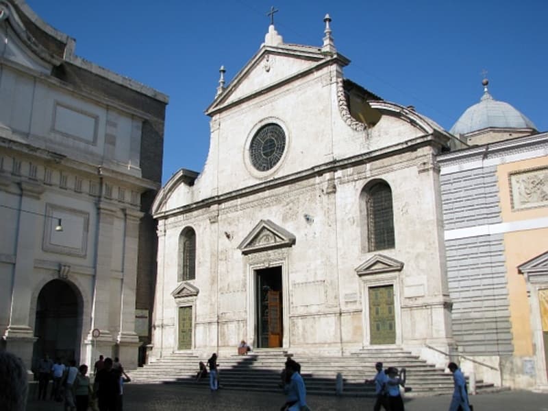 Baroque facade added by Bernini in 1600.
