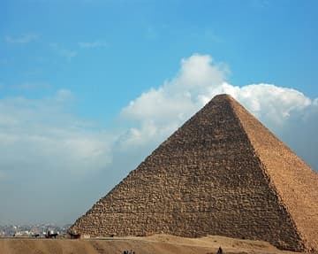 The Great Pyramid of Khufu.