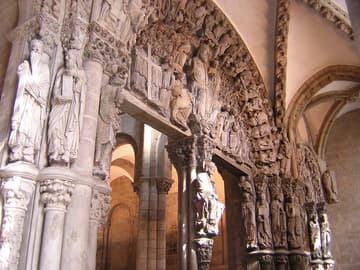 The celebrated Portico de la Gloria.