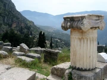 View of Pleistos Valley from Mt. Parnassus.