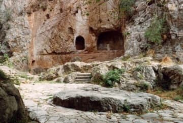 The sacred Castalian Spring.
