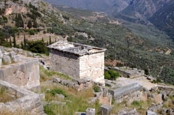 Treasury of the Athenians on the Sacred Way.