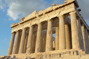 West side of the Parthenon.