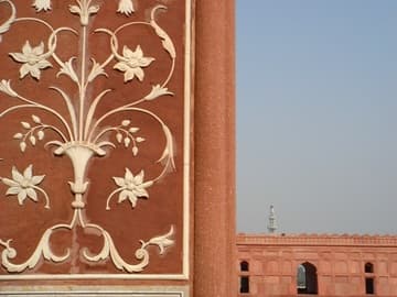 Detail of beautiful decorative inlay work.