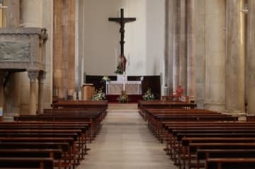 Interior looking east.