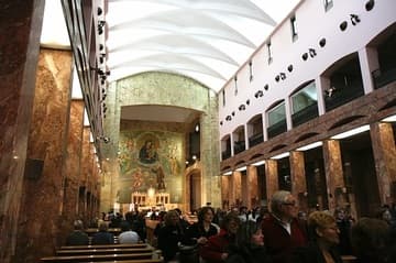 After a service in Santa Maria della Grazie.