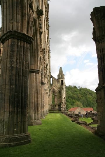 View along the south aisle of the church, looking east.