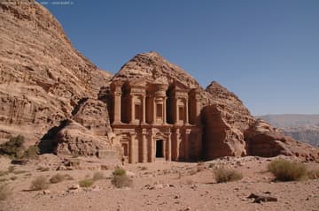 The Monastery at Petra. It was probably never a monastery, but does seem to have been used as a Christian church at one time.