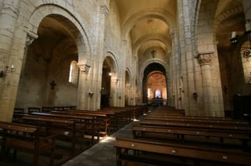 View of the 11th-century nave, looking east.