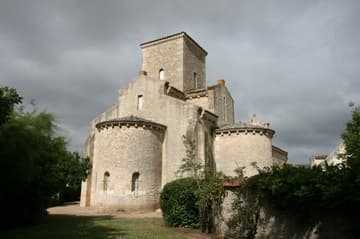 View of east and north apses of the Carolingian oratory.