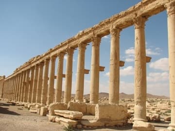 The colonnade of the Decumanus.