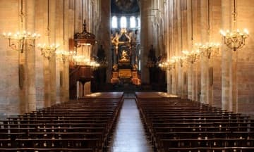 Nave looking east, c.1100-18.