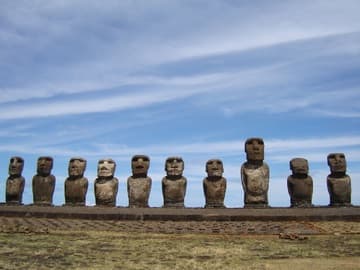 Moai of Ahu Tongariki.