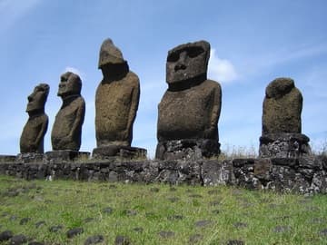 Moai of Ahu Tahai.