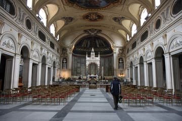Nave looking west to the choir.