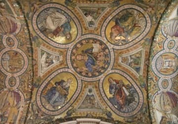 Mosaics on the vault.