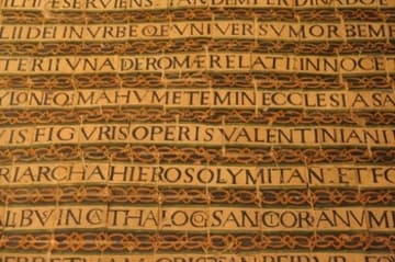 Latin inscription.