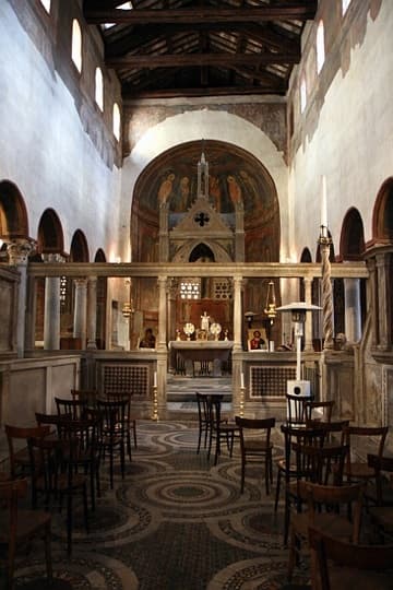 View inside the 13th-century