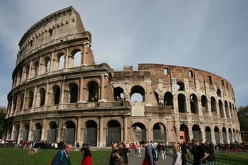 West side of the Colosseum.