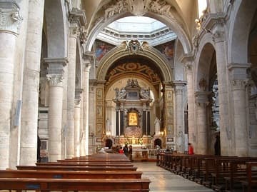Interior view, looking east to the altar.