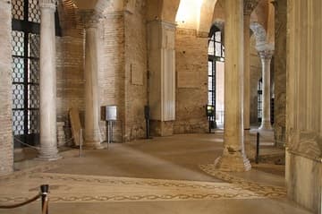 Ambulatory near the entrance on the west side, looking north.