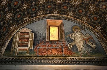 St. Lawrence with his burning grill.
