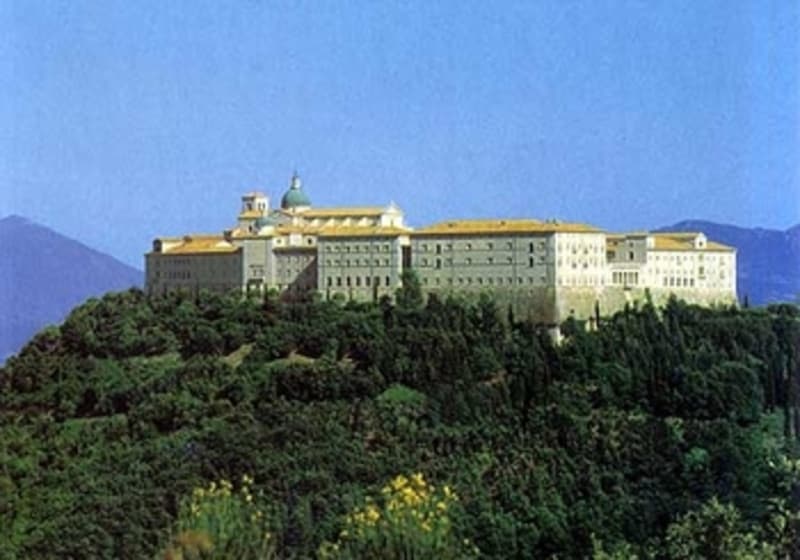 Postcard photo of Montecassino Abbey