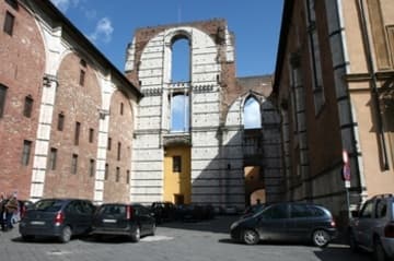 "Facciatone" of the Duomo Nuovo, an unfinished 14th-century extension.