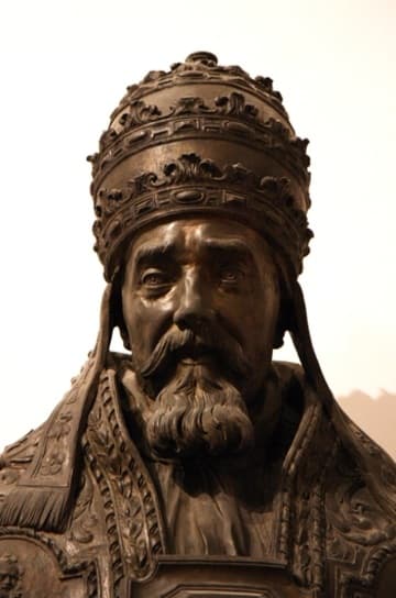 Bronze bust of Pope Urban VIII, former Bishop of Spoleto, by Bernini.