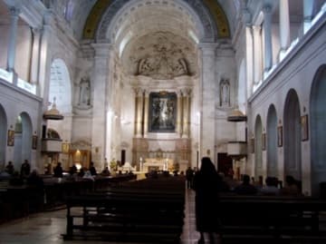 Service in the Basilica of Our Lady of Fatima.