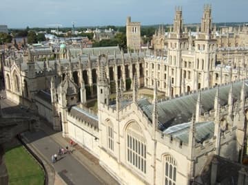 All Souls College from the tower of St Mary's Church.