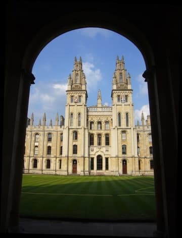 All Souls College viewed from the entrance gate.