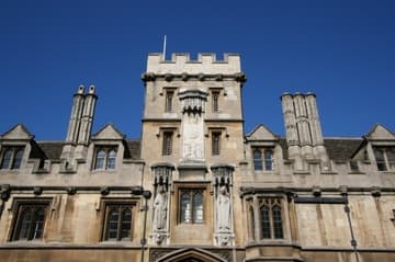 Facade of All Souls overlooking the High Street (part of the Front Quad).