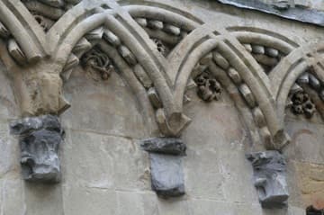 Intertwined arcade decoration inside the Lady Chapel.