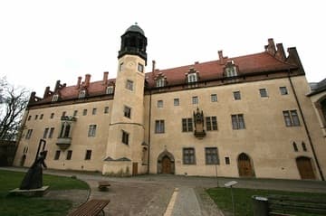 Exterior of the Lutherhaus (Luther House), a former Augustinian monastery in Wittenberg.