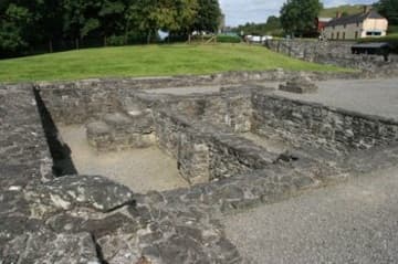 Foundations of the west range.
