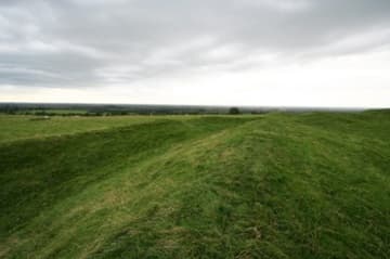 Bank and ditch around the great Royal Enclosure.