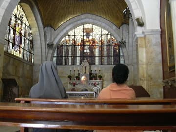 Inside the Chapel of the Flagellation.