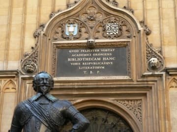 Main entrance to the Bodleian Library.