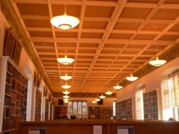 The Upper Reading Room in the Bodleian Library.