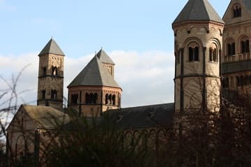 View of the east towers from northwest.
