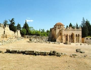 Church and monastic site from west.