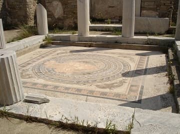 Dolphin mosaic.