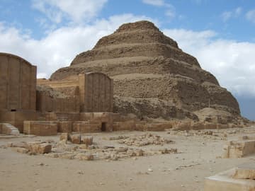 The Step Pyramid of Djoser.