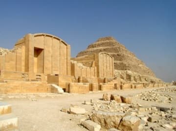 Step Pyramid and Heb Sed Court.