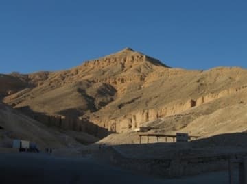 Pyramid-shaped mountain, Valley of the Kings.