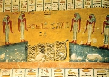 Mural in the tomb of Ramses II (KV7).