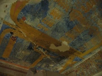 Painted ceiling in the Tomb of Ramses III (KV11).