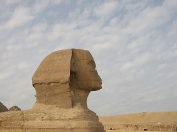 Profile of the Great Sphinx of Giza.