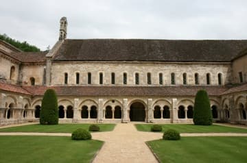 Cloisters, looking east towards the chapter house and monks' dormitory.